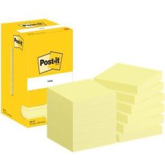3M POSTIT  Samolepicí bloček, žlutá, 76 x 76 mm, 12x 100 listů, 3M POSTIT 7100290160 ,balení 1200 ks