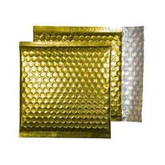 BLAKE  Obálka, třpytivá zlatá, bublinková, CD, 165 x 165 mm, BLAKE MBGOL165