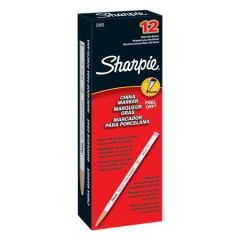 SHARPIE  Popisovač china marker Peel-off, bílá, 2 mm, SHARPIE