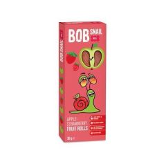 Ovocné rolky, jablko-jahoda, 30 g, BOB SNAIL BS-2031