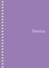 Spirálový sešit Genius, mix motivů, čtverečkovaný, A6, 80 listů, PP desky, SHKOLYARYK A6-080-6807K