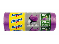 Pytle na odpadky, s oušky, 60l, 20 ks, HEWA ,balení 20 ks