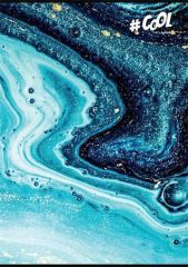 Sešit Fluid art, mix motivů, A4, linkovaný, 96 listů, COOL BY VICTORIA