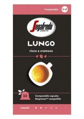 Kávové kapsle Lungo, 10ks, SEGAFREDO, do kávovarů Nespresso®