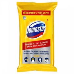 DOMESTOS  Vlhčené ubrousky XXL Citron, 100 ks, DOMESTOS 68715862 ,balení 100 ks