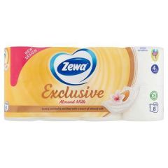 ZEWA  Toaletní papír Exclusive, 4vrstvý, 8 rolí, almond milk, ZEWA ,balení 8 ks