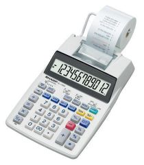 SHARP  Kalkulačka s tiskem EL-1750V, 12 místný displej, 2-barevný tisk, SHARP