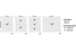 VICTORIA  Tabelační papír, 240mm, 12, 1 vrstva, VICTORIA