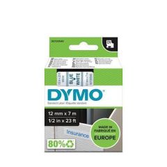 dymo  Label, 12 mm x 7 m, DYMO D1, white-blue