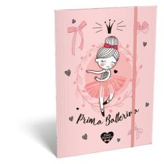 Desky s gumičkou Tiny Dancer, Lovely Ballerina, karton, A4, LIZZYSULI 7460148003