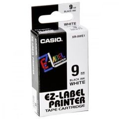 Casio  Páska, 9 mm x 8 m, CASIO, bílá-černá