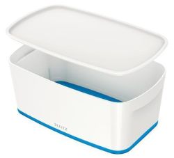 Leitz  Úložný box s víkem MyBox, bílo-modrá, malý, LEITZ