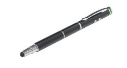 Dotykové pero Stylus, černá, pro dotykové obrazovky, 4 v 1, LEITZ