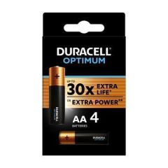 Baterie Optimum, AA, 4 ks, DURACELL 10PP110015 ,balení 4 ks