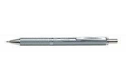 Pentel  Kuličkové pero EnerGel BL-407, modrá, 0,35 mm, stiskací mechanismus, stříbrné tělo, PENTEL BL407-A