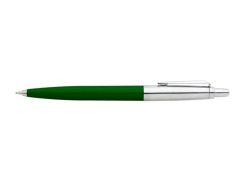 Kuličkové pero Polo, zelená, 0,8mm, stiskací mechanismus, modrá, ICO ,balení 100 ks