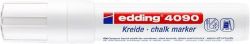 EDDING  Křídový popisovač 4090, bílá, 4-15mm, klínový hrot, EDDING
