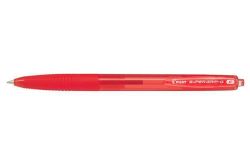 PILOT  Kuličkové pero Super Grip G, červená, stiskací mechanismus, 0,22 mm, PILOT