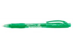 Kuličkové pero Marathon, zelená, 0,4mm, stiskací mechanismus, STABILO
