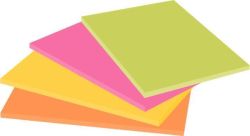 3M POSTIT  Samolepicí bloček, mix barev, 152 x 101 mm, 4x 45 listů, 3M POSTIT 7100235019 ,balení 180 ks