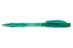 Stabilo  Kuličkové pero Liner 308, zelená, 0,3mm, stiskací mechanismus, STABILO