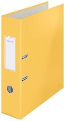 Leitz  Pákový pořadač Cosy Soft Touch, matně žlutá, karton, A4, 180°, 80 mm, LEITZ