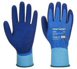 Smiffys  Ochranné rukavice Liquid Pro, modrá, latexové, vel. L, AP80B4RL