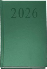Diář, zelená, A5, denní, 2026, tvrdé desky, SAKOTA EAG2722