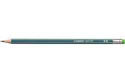 Grafitová tužka s gumou Pencil 160, petrolejová, HB, šestihranná, STABILO