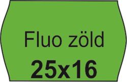 NO NAME  Cenové etikety, 25x16 mm, fluorescentní zelené ,balení 10 ks