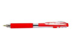 Kuličkové pero BK437, červená, 0,35 mm, stiskací mechanismus, PENTEL BK437-B