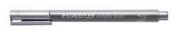 STAEDTLER  Štětcový fix Design Journey Metallic Brush, stříbrná, 1-6 mm, STAEDTLER 8321-81
