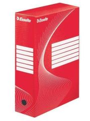 Archivační krabice Boxycolor, červená, 100 mm, A4, karton, ESSELTE