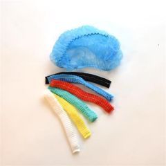 Síťka na vlasy, bílá, s gumičkou, jednorázová, 100 ks/balení, 1103F ,balení 100 ks