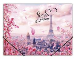 PANTA PLAST  Desky s gumičkou Take me to Paris, A4, 15 mm, PP, PANTA PLAST