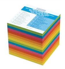 Papírové bločky v kostce, barevné, 90x90x85, DONAU ,balení 800 ks