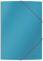 Leitz  Spisové desky Cosy, matně modrá, A4, s gumičkou, 15 mm, LEITZ