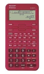 SHARP  Kalkulačka EL-W531TL, bordó, vědecká, 420 funkcí, SHARP