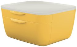 Leitz  Zásuvkový box Cosy, žlutá, 2 zásuvky, LEITZ 53570019