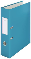 Pákový pořadač Cosy Soft Touch, matně modrá, karton, A4, 180°, 80 mm, LEITZ