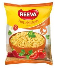 Instantní nudlová polévka, pikantní kuřecí, 60 g, REEVA 125246
