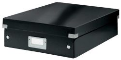 Leitz  Organizační krabice Click&Store, černá, velikost M, lesklá, laminovaný karton, LEITZ