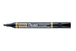 Pentel  Permanentní popisovač N860, černá, 1,5 mm, zkosený hrot, PENTEL N860-AE