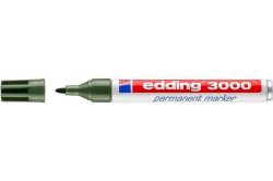 EDDING  Permanentní popisovač 3000, olivově zelená, 1,5-3 mm, kuželový hrot, EDDING 7580228008