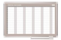 Magnetická plánovací tabule - roční, ENG, 90x60 cm, VICTORIA