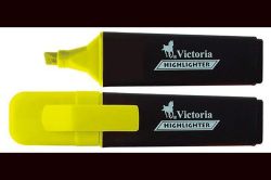 VICTORIA  Zvýrazňovač  Color 100, žlutý, 1-5mm, VICTORIA