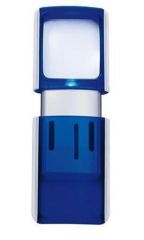 WEDO  Lupa, modrá, 35 x 38 mm, s LED světlem, WEDO 2717503