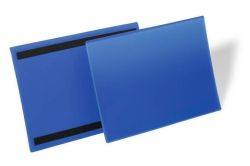 Logistická kapsa, tmavě modrá, A4, horizontální, magnetická, 50 ks/balení, DURABLE 174107 ,balení 50 ks
