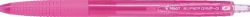 Kuličkové pero Super Grip G, růžová, 0,22 mm, stiskací mechanismus, PILOT