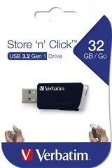 USB flash disk Store n Click, černá, 32GB, USB 3.2, 80/25MB/sec, VERBATIM 49307